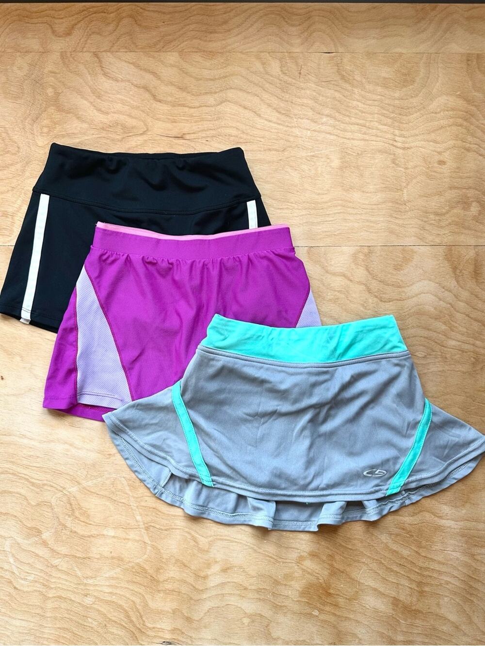 C9 Champion Girls Skort Lot of 3 Size S 6-6X Tennis Athletic